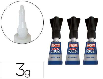 Super Glue 3 Pincel Original LOCTITE 5g Liquido Pegamento instantaneo  Adhesivo